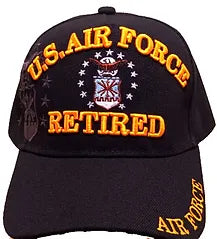 U.S. AIR FORCE RETIRED BLACK HAT