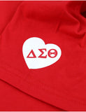 DST Delta Sigma Theta SEQUIN PATCH TEE_RED