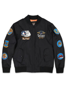 TUSKEGEE AIRMEN BOMBER  BLACK JACKET