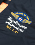 TUSKEGEE AIRMEN BOMBER  BLACK JACKET