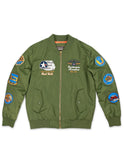 TUSKEGEE AIRMEN BOMBER JACKET - OLIVE GREEN