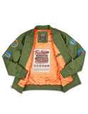 TUSKEGEE AIRMEN BOMBER JACKET - OLIVE GREEN