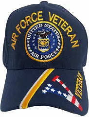 AIR FORCE VETERAN BLUE FLAG HAT