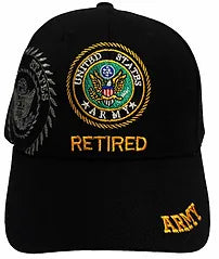 U.S. ARMY RETIRED BLACK HAT