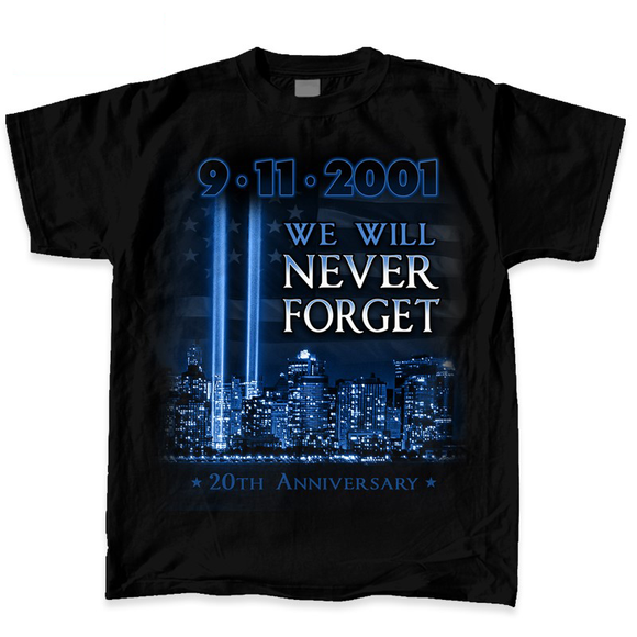 9/11 NEVER FORGET T-SHIRT