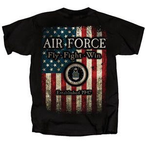 AIR FORCE WORN FLAG T-SHIRT