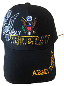 ARMY VETERAN BLACK HAT