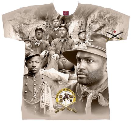 BUFFALO SOLDIERS COURAGEOUS FIGHTERS T-SHIRT