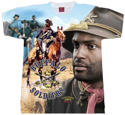 BUFFALO SOLDIERS COLLAGE T-SHIRT