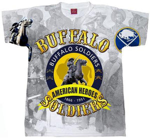 BUFFALO SOLDIERS 1866 ALL OVER PRINT T-SHIRT
