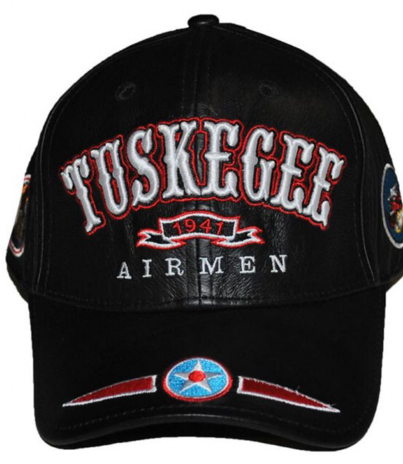 TUSKEGEE AIRMEN LEATHER CAP
